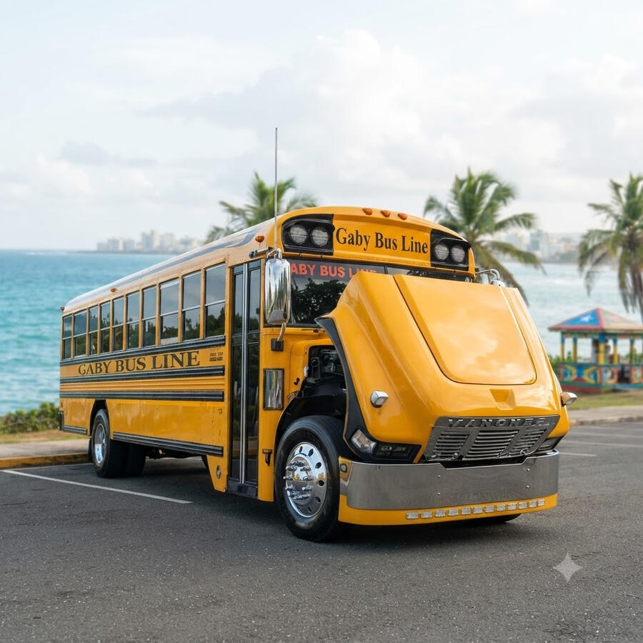 Nuestras unidades de viajeUntitled Guagua de Gaby Bus Line para viajes y excursiones en Puerto Rico